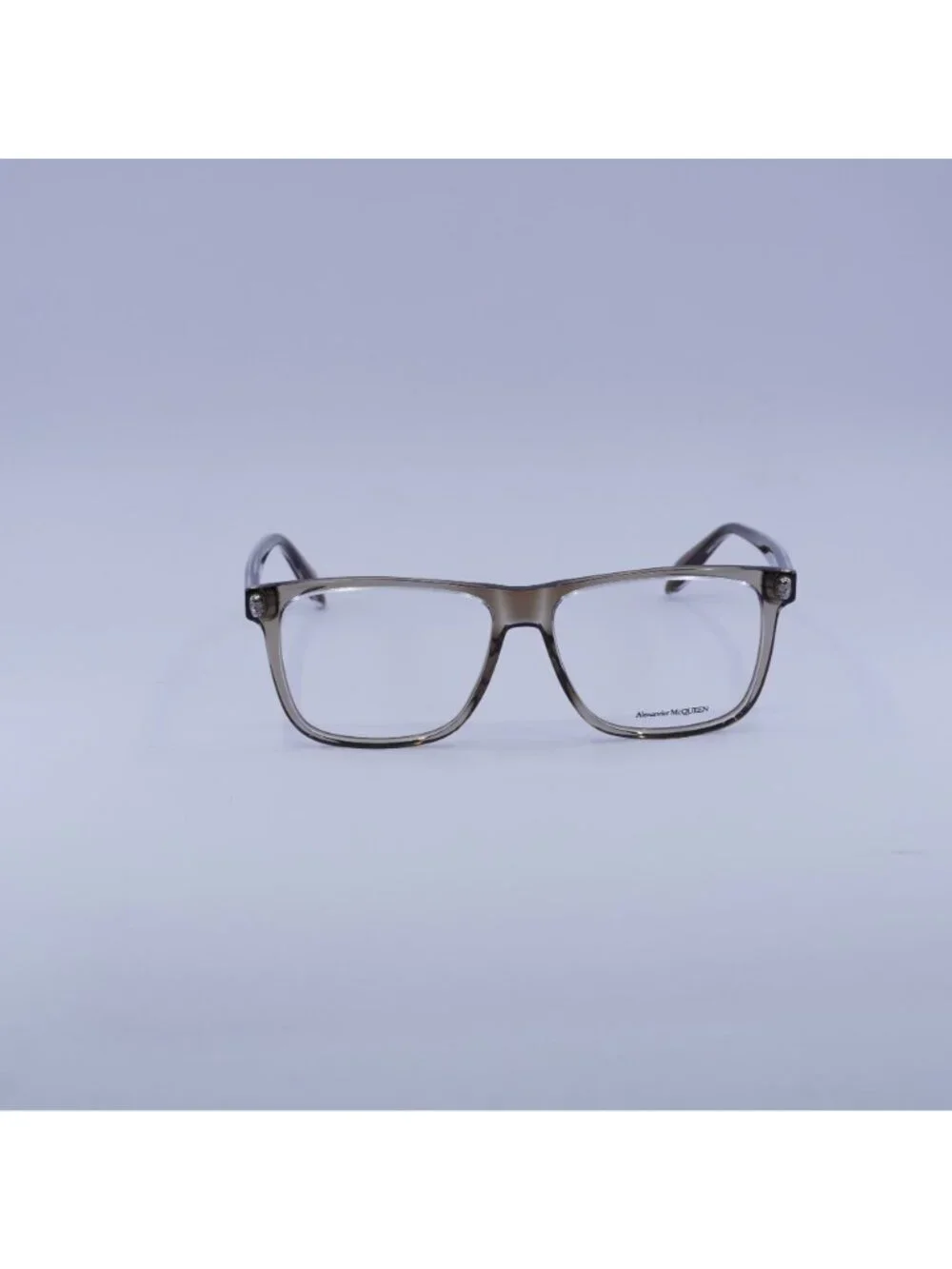Alexander McQueen AM0247O 002 Eyeglasses Transparent Brown 56mm